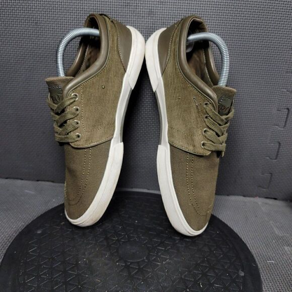 Polo Ralph Lauren Faxon Shoes Mens Sz 7 Green White Sneakers - Picture 5 of 8